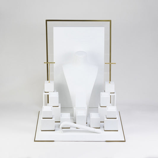 DS046 Jewellery Display Set with Back Board and Metal Base