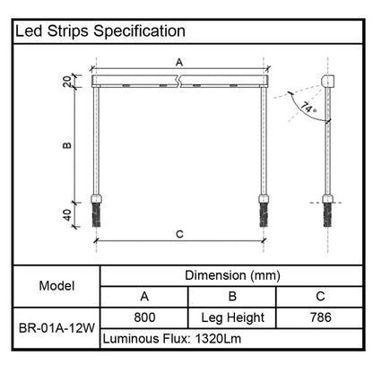 Led Strips Led Bar for Glass Display Showcase specification