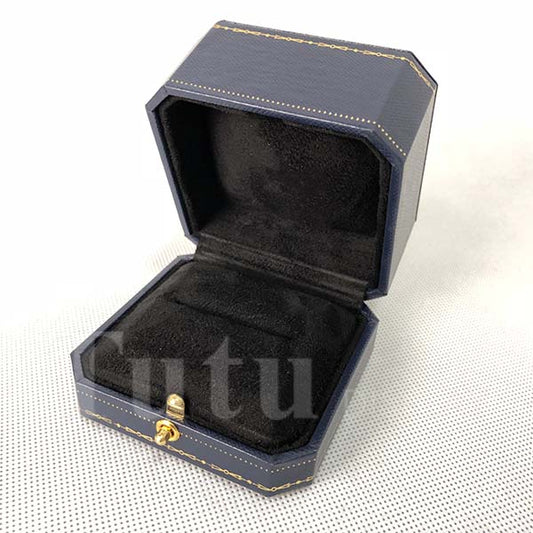 Ring box | Jewelry box | Leatherette paper box | Gift box | Double ring box