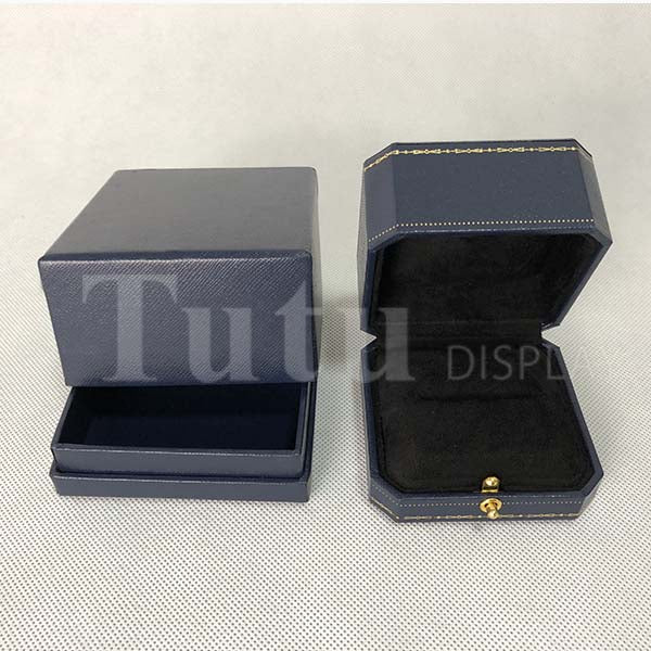 Ring box | Jewelry box | Leatherette paper box | Gift box | Double ring box