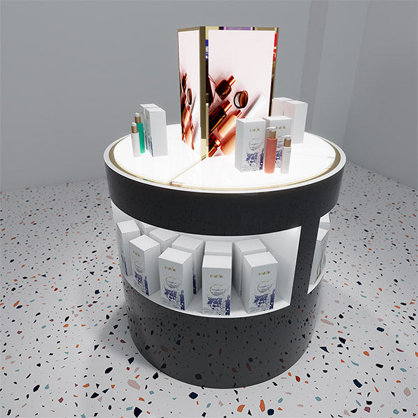 CM023 Round Display Counter for Cosmetic Lighted