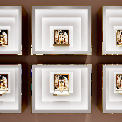 CM028 Luxury Cosmetic Display Showcase Wall Mounted