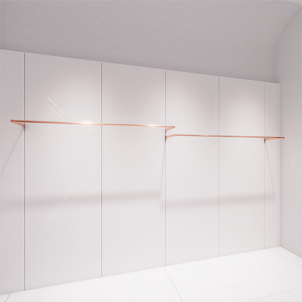 Shop Display Wall Rails CR010 Custom Wall Mounted Hanging Rail Clothes Shop – TUTU DISPLAY