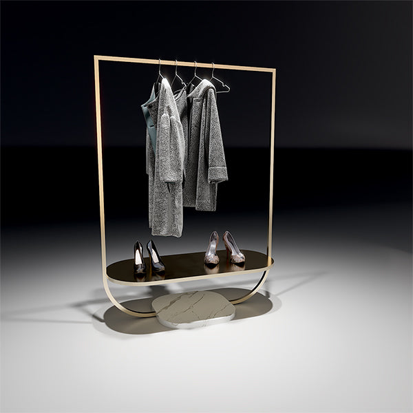 CR025 Retail Garment Display Clothing Hanging Rail with Board – TUTU ...