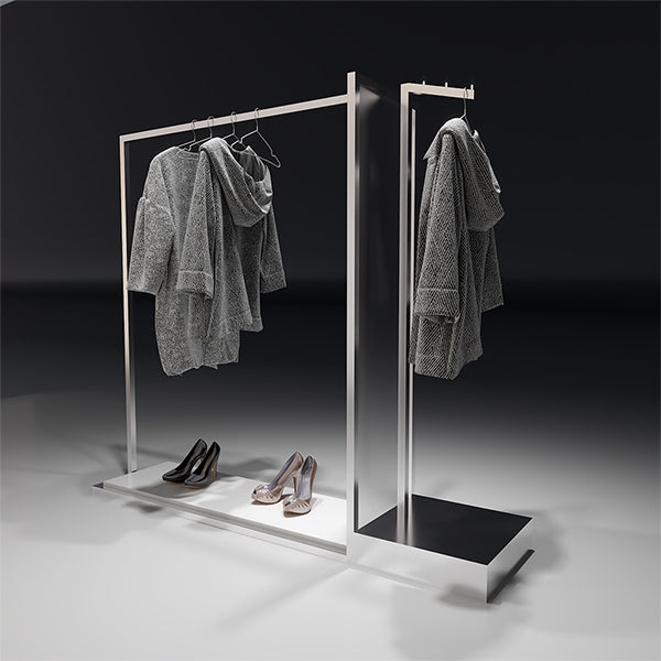 CR028 Custom Garment Display Clothes Rack Set – TUTU DISPLAY