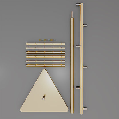 CR068 Commercial Coat Display Metal Rack Standing Detachable