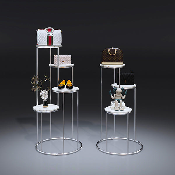 CR082 Fashion Shop Display Stand Metal Round Base