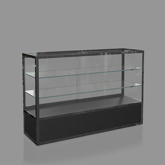 DM-138 Lighted Counter Jewelry Showcase with Glass Shelves