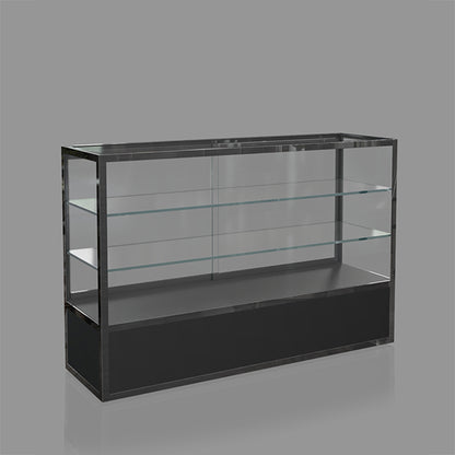 DM138 Lighted Counter Jewelry Showcase with Glass Shelves