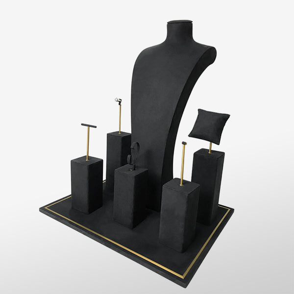 DS007 Jewelry Display Set With Metal Stand