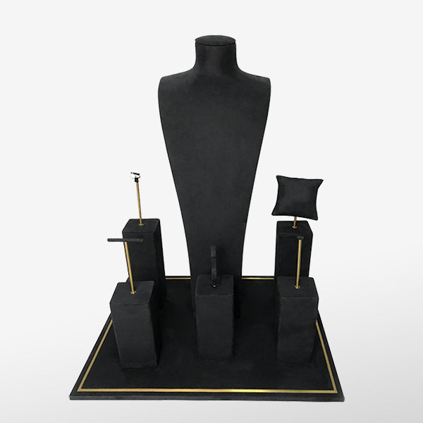 DS007 Jewelry Display Set With Metal Stand