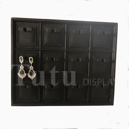 Jewelry Display | Earring Display Tray | Stacked Display Tray | PU Display Tray