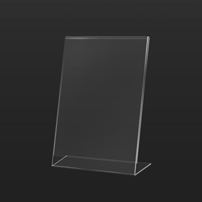 PH002 Clear Acrylic Poster Holder, L Shape Sign Holder Table Top
