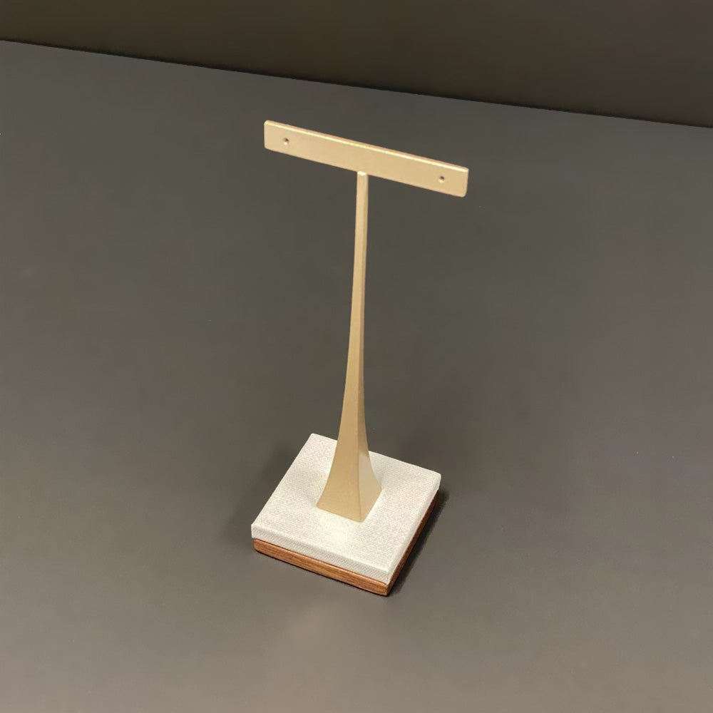 TDS160 Metal Earring Display Stand Wood Base