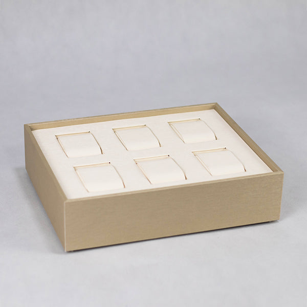 TR0033 Watch Display Tray 6 Grids Stackable