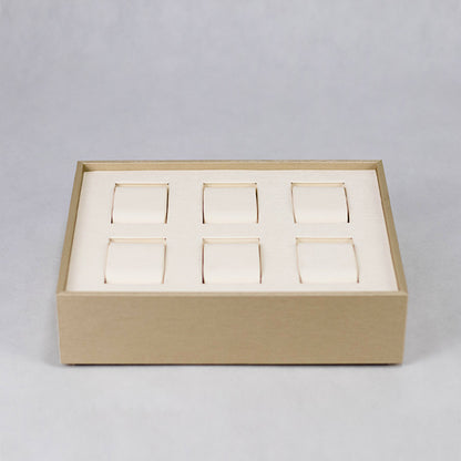 TR0033 Watch Display Tray 6 Grids Stackable