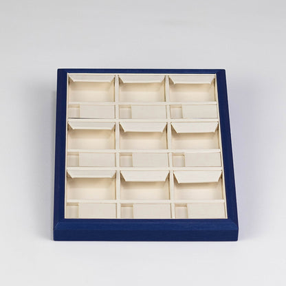 TR0071 Jewelry Organizer Earring Display 9 Grid with Acrylic Plaque