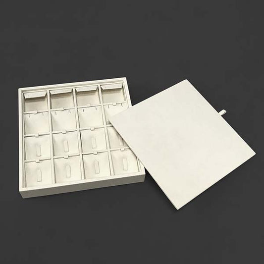 TR0001 Jewelry Display Tray Cover, for Earring & Necklace, 16 Grids