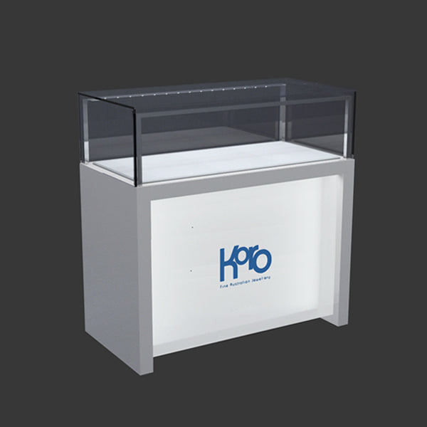 S-116 Jewellery Counter Showcase With Front logo Lighting Panel