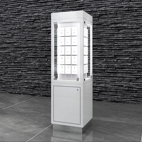 S136 Rotate Display Showcase With Tray And Box – TUTU DISPLAY